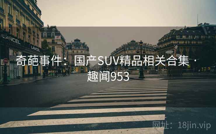 奇葩事件：国产SUV精品相关合集 · 趣闻953